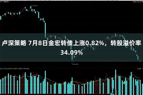 卢深策略 7月8日金宏转债上涨0.82%，转股溢价率34.09%