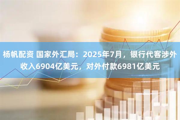 杨帆配资 国家外汇局：2025年7月，银行代客涉外收入6904亿美元，对外付款6981亿美元