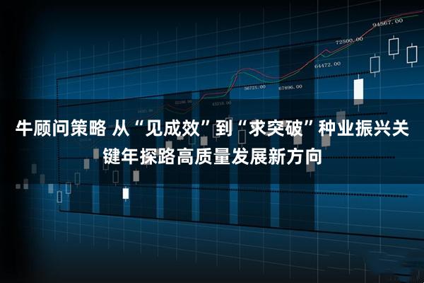 牛顾问策略 从“见成效”到“求突破”种业振兴关键年探路高质量发展新方向